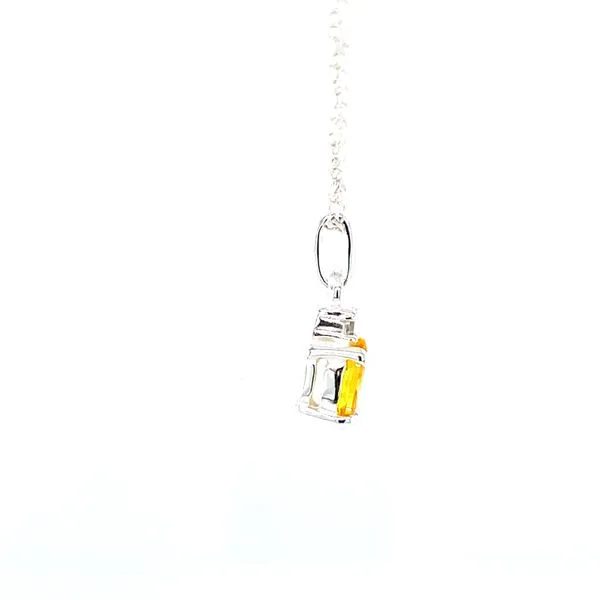 6x4 oval November simulated birthstone in sterling silver Image 2 Bryan Jewelry Prattville, AL