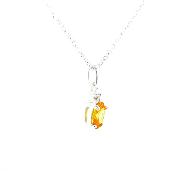 6x4 oval November simulated birthstone in sterling silver Image 3 Bryan Jewelry Prattville, AL