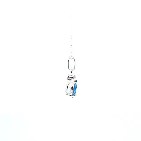 6x4 oval December simulated birthstone in sterling silver Image 2 Bryan Jewelry Prattville, AL
