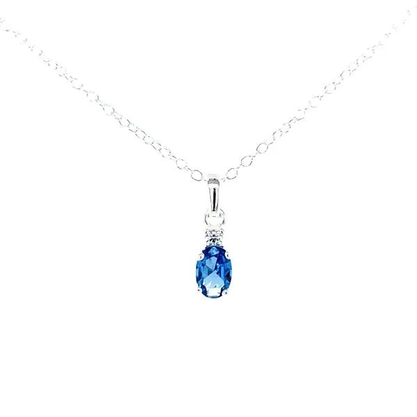 6x4 oval December simulated birthstone in sterling silver Bryan Jewelry Prattville, AL