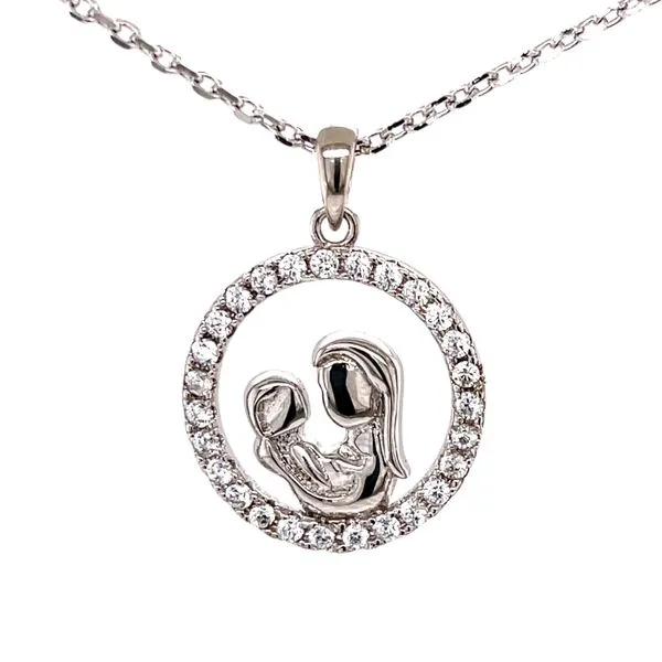 Mother & Child Sterling Silver and CZ Pendant Bryan Jewelry Prattville, AL