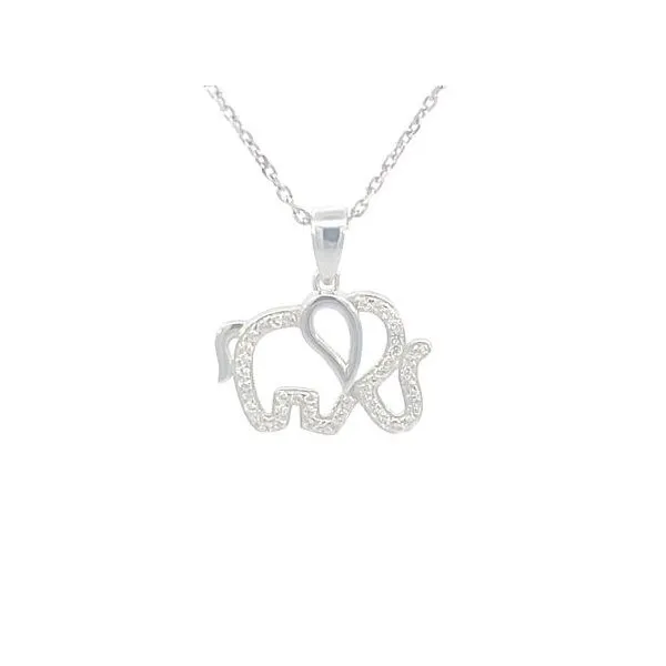 Sterling silver elephant pendant Bryan Jewelry Prattville, AL
