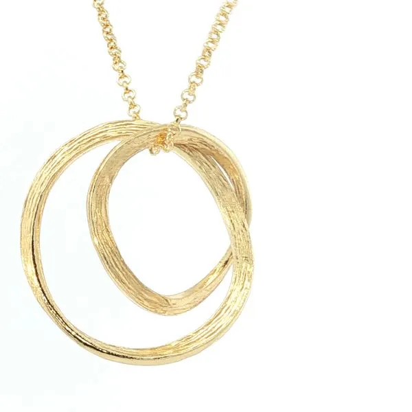 FLORENCE Silver Necklace, 18k Gold Plate Image 3 Bryan Jewelry Prattville, AL