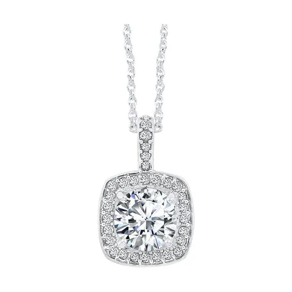 Brilliance Defined: Sterling Silver Halo Pendant Bryan Jewelry Prattville, AL