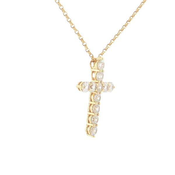 Radiant Faith: SIF Jakobs Belluno Croce Necklace-18ky Gold Plated Image 2 Bryan Jewelry Prattville, AL