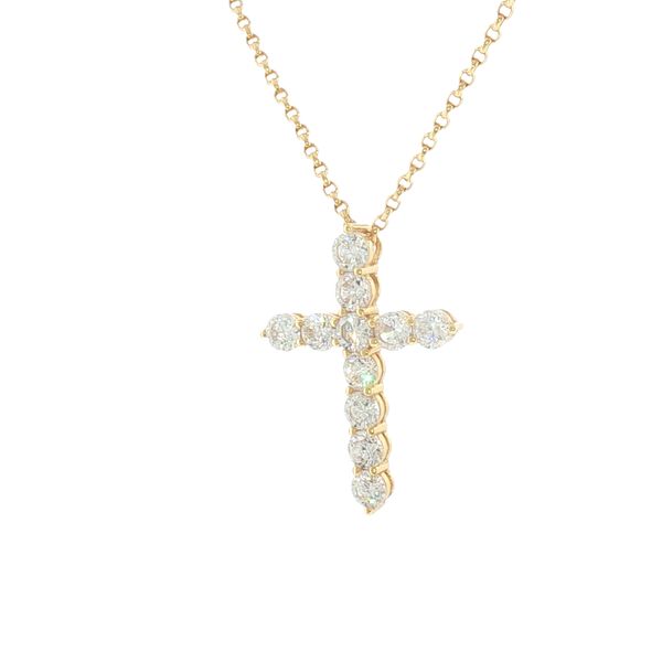 Radiant Faith: SIF Jakobs Belluno Croce Necklace-18ky Gold Plated Image 3 Bryan Jewelry Prattville, AL