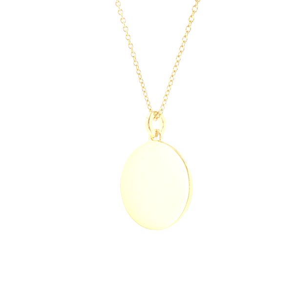 Modern Simplicity. Effortless Shine-Follina Pianura Pendant in 18k Yellow Gold Plate Image 3 Bryan Jewelry Prattville, AL
