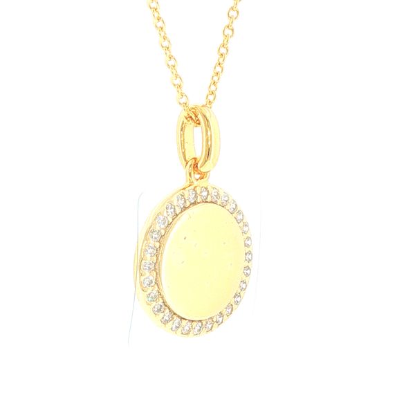 Radiant Shine with a Touch of Sparkle-Follina Pendant in 18k Yellow Gold Finish Image 2 Bryan Jewelry Prattville, AL