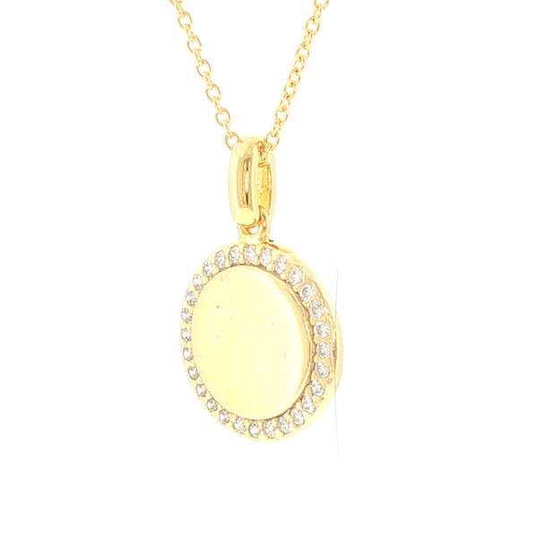 Radiant Shine with a Touch of Sparkle-Follina Pendant in 18k Yellow Gold Finish Image 3 Bryan Jewelry Prattville, AL