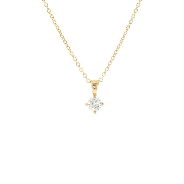 Delicate Sparkle. Everyday Elegance-Princess Piccolo Pendant in 18k Yellow Gold Plate Bryan Jewelry Prattville, AL