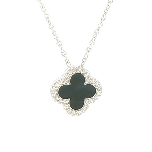 Black Enamel Clover Pendant Bryan Jewelry Prattville, AL