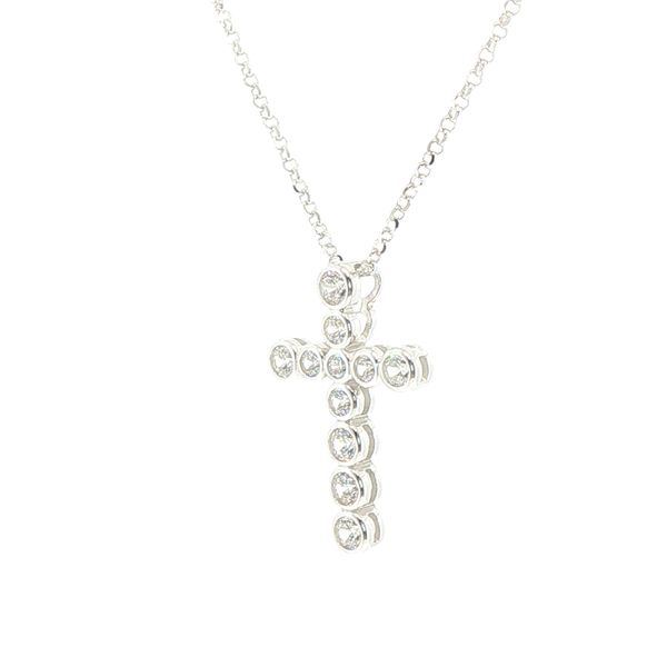 Sardinien Croce CZ Cross Necklace Image 3 Bryan Jewelry Prattville, AL