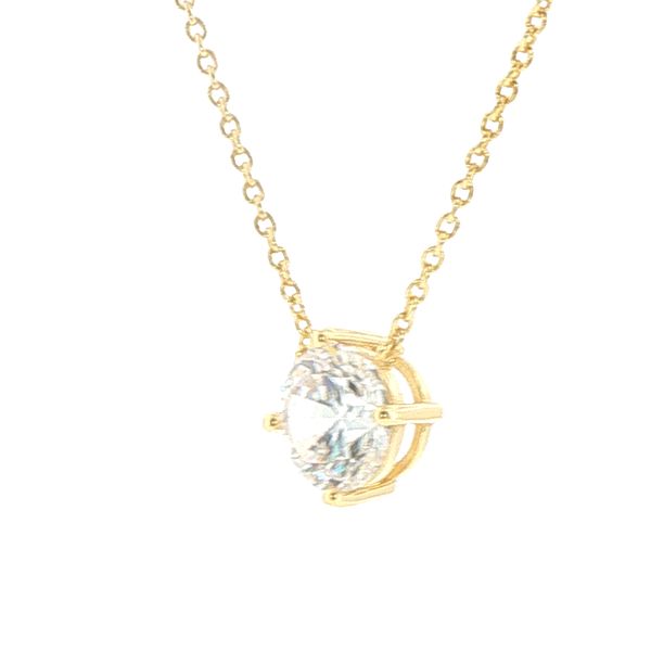Princess Grande Gold-Plated CZ Necklace Image 3 Bryan Jewelry Prattville, AL