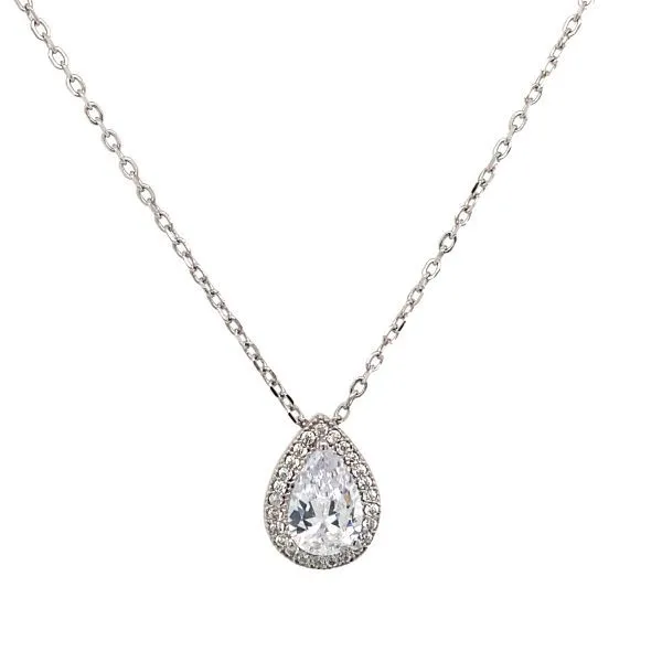 Pear shaped CZ necklace Bryan Jewelry Prattville, AL