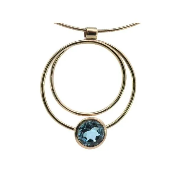Joryel Vera Gemstone Collection- Double Circle Blue Topaz Necklace Bryan Jewelry Prattville, AL