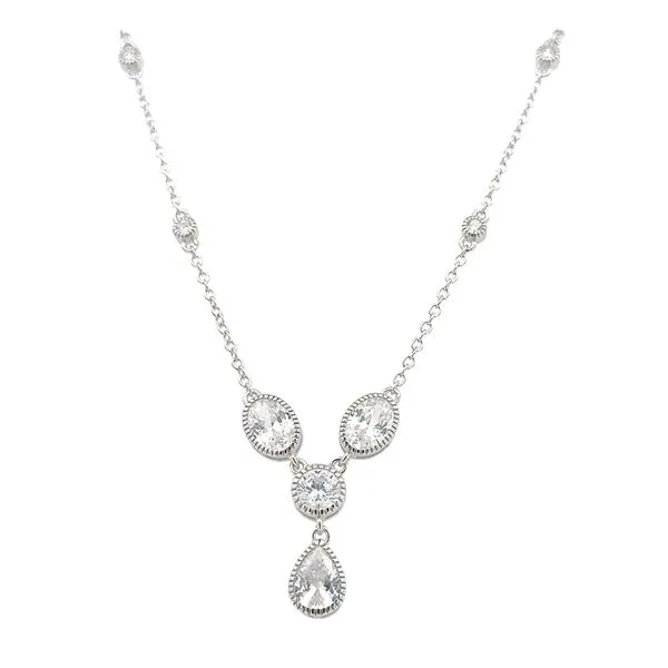 Sterling Silver & CZ Drop necklace Bryan Jewelry Prattville, AL