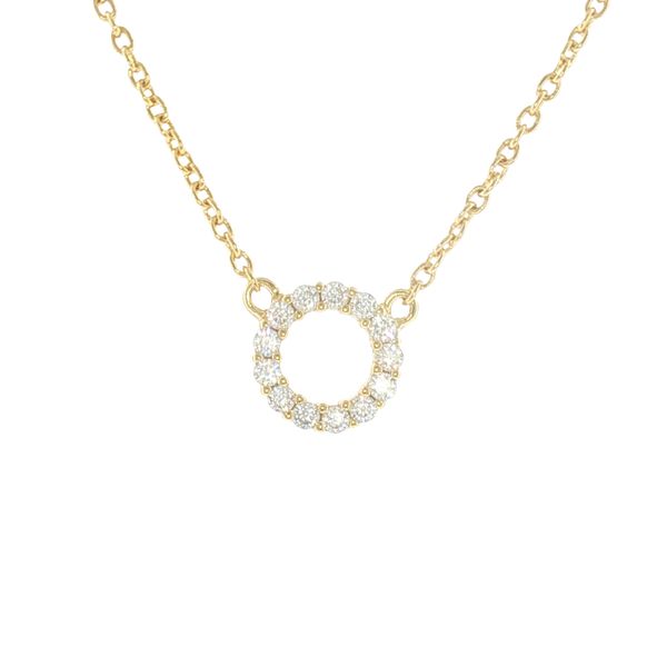 Endless Sparkle. Effortless Style.-Biella Piccolo Necklace in 18k Yellow Gold Plate Image 3 Bryan Jewelry Prattville, AL