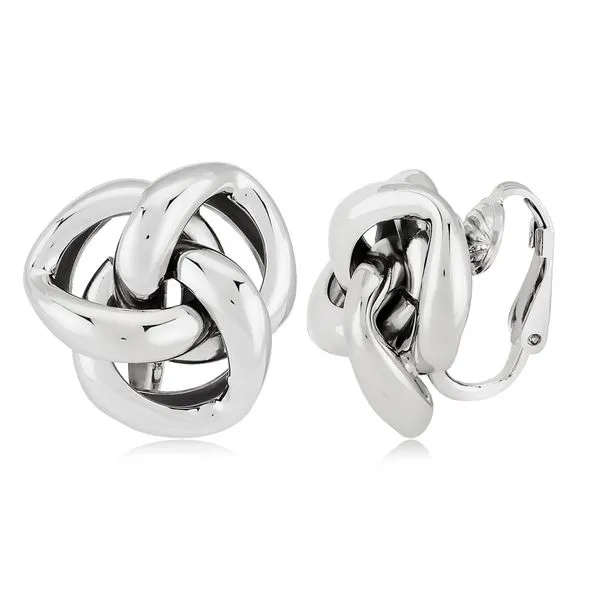 Non-pierced Love Knot clip on sterling silver earrings Bryan Jewelry Prattville, AL
