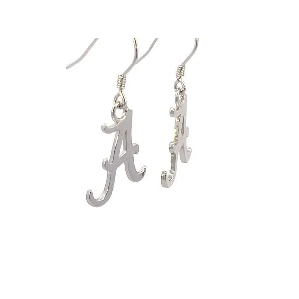 Script A earrings in sterling silver Image 2 Bryan Jewelry Prattville, AL