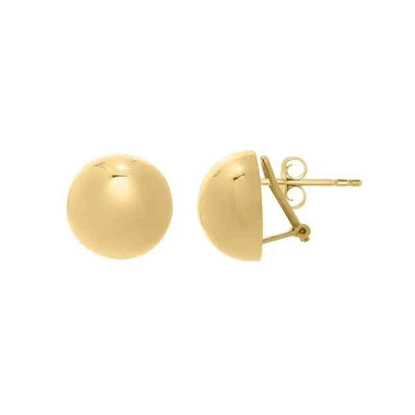 Polished puffed button earrings Bryan Jewelry Prattville, AL