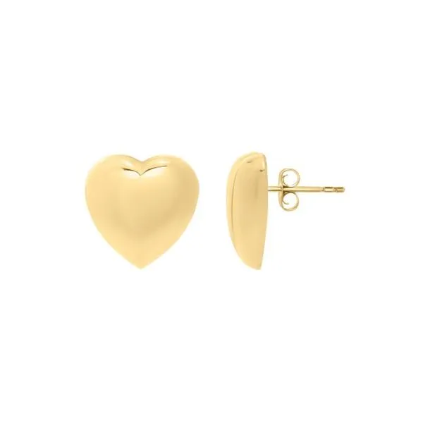 Puffed heart earrings Bryan Jewelry Prattville, AL