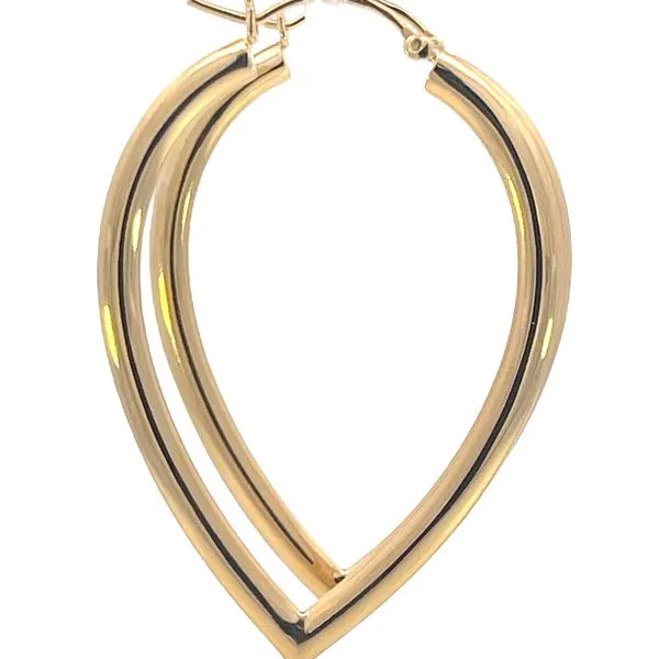 Joryel Vera Yellow Plated Fashion Hoops Image 4 Bryan Jewelry Prattville, AL