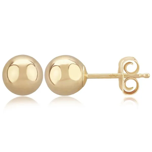 Sterling Silver Vermeil 6mm Ball Studs Bryan Jewelry Prattville, AL