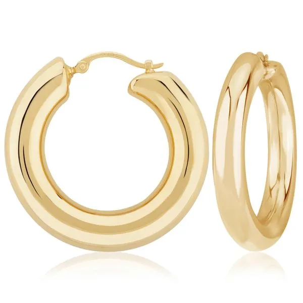 Sterling Silver Vermeil 6x40mm Donut Hoop Bryan Jewelry Prattville, AL