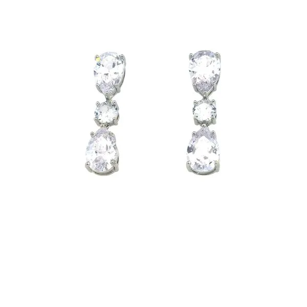 CZ & Sterling Drop Earrings Bryan Jewelry Prattville, AL