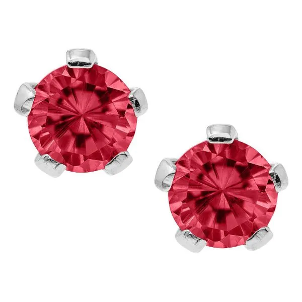Kiddie Kraft July Birthstone Earrings in Silver Bryan Jewelry Prattville, AL