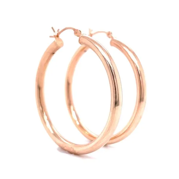 A pair of rose vermeil hoop earrings Bryan Jewelry Prattville, AL