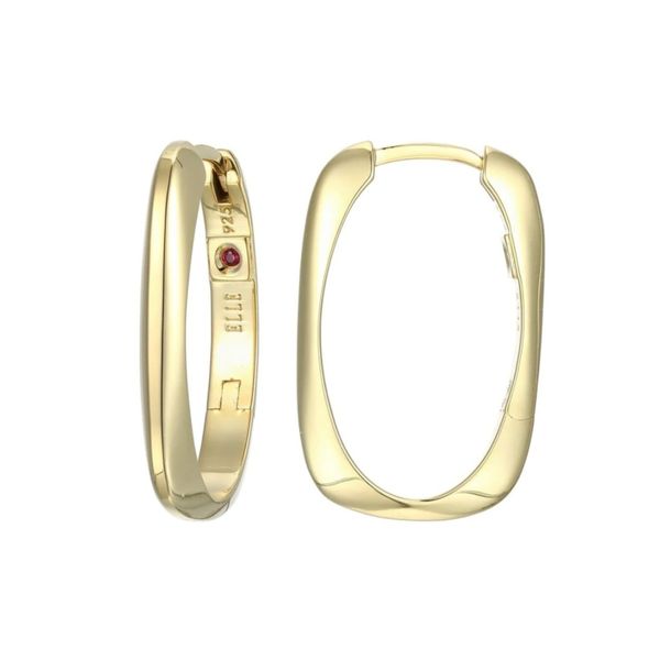 Sleek & Sophisticated: Elle Yellow Plated Hoop Earrings Bryan Jewelry Prattville, AL