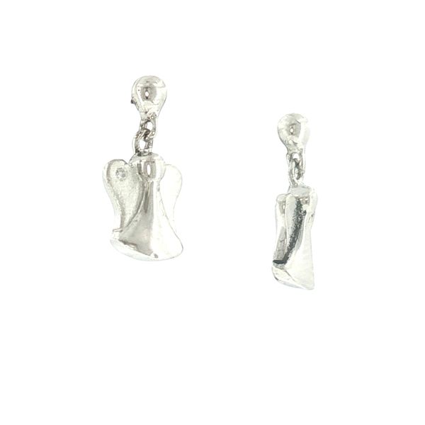 Angel Dangle Earrings in Sterling Silver Image 2 Bryan Jewelry Prattville, AL