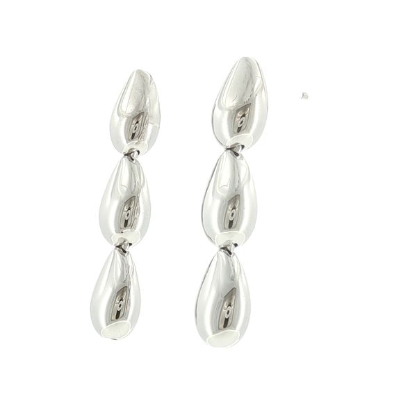 Sleek Movement. Modern Shine.-Goccia Tre Pianura Earrings Image 3 Bryan Jewelry Prattville, AL