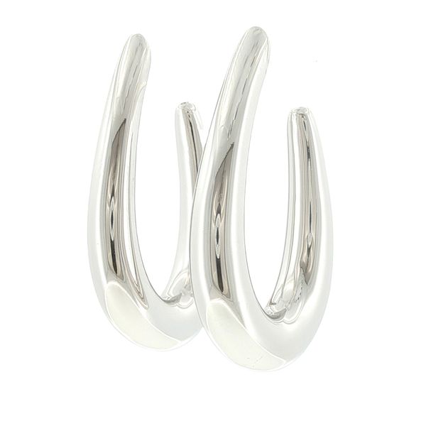 Smooth Curves. Everyday Shine-Goccia Pianura Medio Earrings Image 2 Bryan Jewelry Prattville, AL