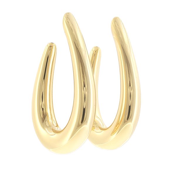 Smooth Curves. Everyday Shine-Goccia Pianura Medio Earrings in Yellow Bryan Jewelry Prattville, AL