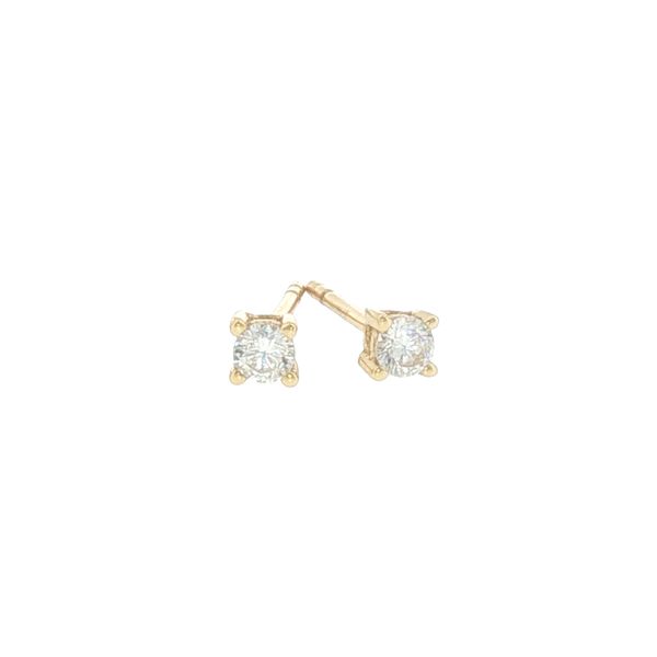 Petite Sparkle. Timeless Style.-Princess Piccolo Earrings in Yellow Bryan Jewelry Prattville, AL
