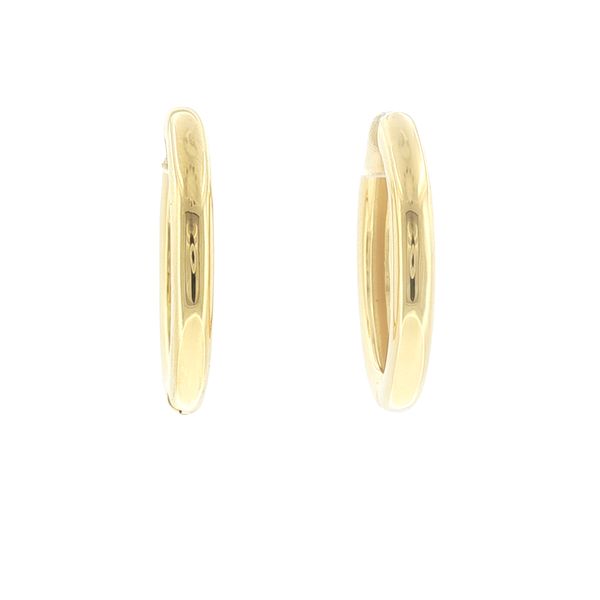 Bold Gold Shine with Effortless Everyday Style.-Carrara Pianura Grande Earrings Image 3 Bryan Jewelry Prattville, AL