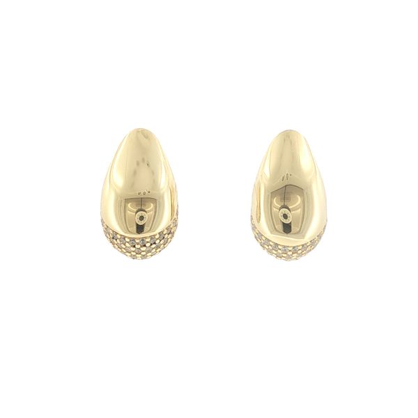 Golden Elegance with a Sparkling Edge.-Goccia Earrings Bryan Jewelry Prattville, AL