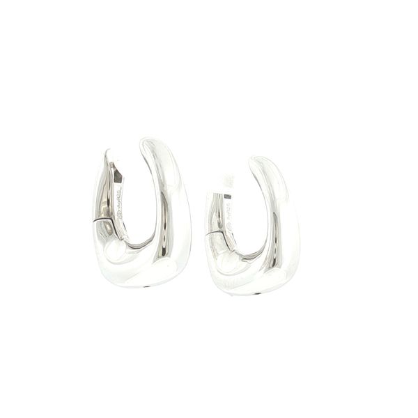 Petite Sculpted Hoops with Modern Shine.-Borsa Pianura Piccoli Earrings Bryan Jewelry Prattville, AL