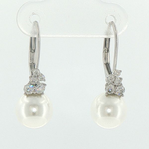 Pearl and Leaf Drop Earrings Bryan Jewelry Prattville, AL