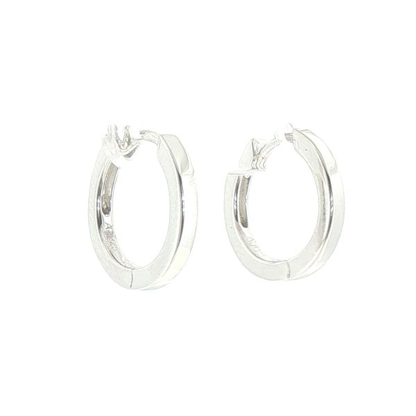 Ellera Pianura Sterling Silver hoop earrings Image 2 Bryan Jewelry Prattville, AL
