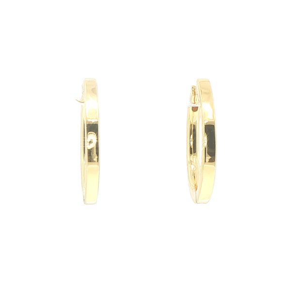 Ellera Pianura Grande Gold Plated Sterling Silver Hoop Earrings Bryan Jewelry Prattville, AL