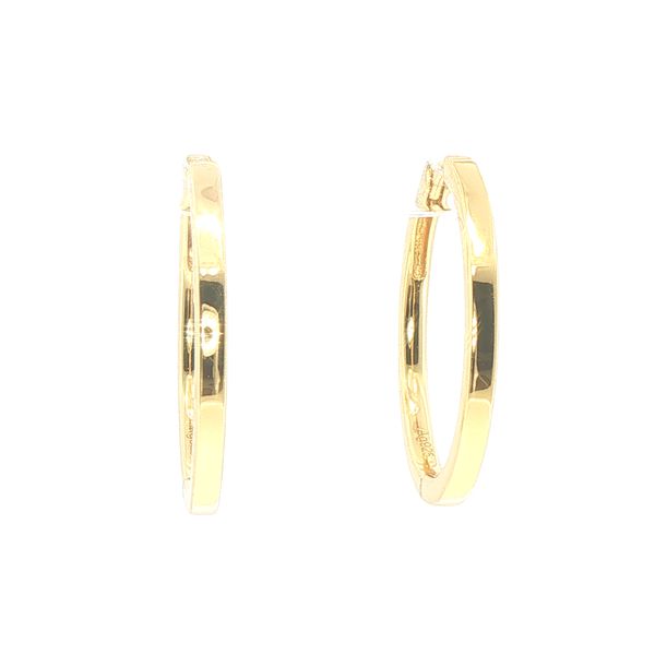 Ellera Pianura X-Grande Gold Plated Hoop Earrings Bryan Jewelry Prattville, AL