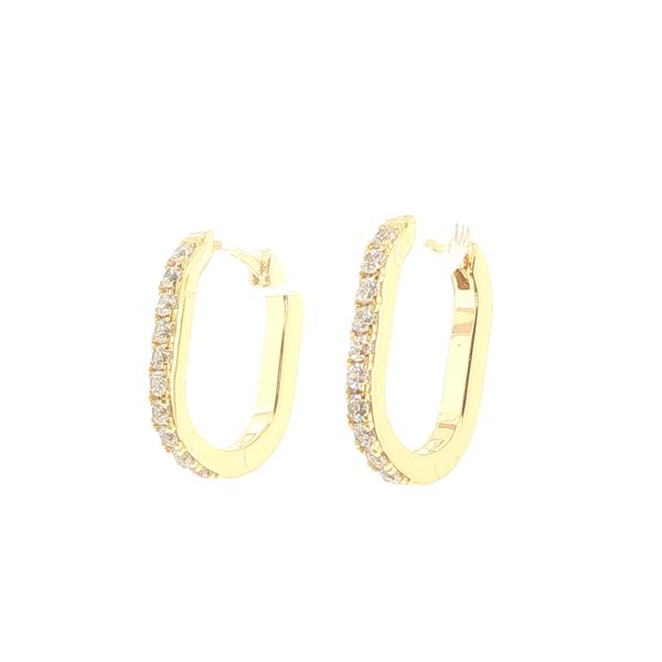 Capizzi Piccolo Gold-Plated Hoop Earrings Image 3 Bryan Jewelry Prattville, AL