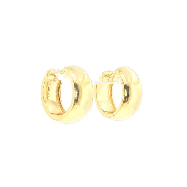 Largo Gold-Plated Sterling Silver Hoop Earrings Image 2 Bryan Jewelry Prattville, AL