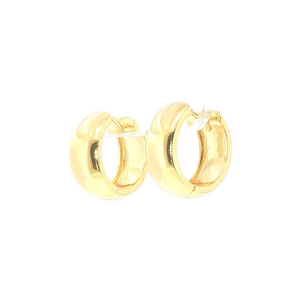 Largo Gold-Plated Sterling Silver Hoop Earrings Image 3 Bryan Jewelry Prattville, AL