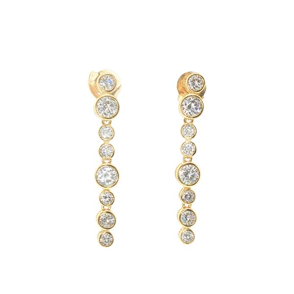 Sardinien Lungo Piccolo Gold-Plated CZ Earrings Bryan Jewelry Prattville, AL