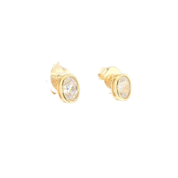 Sardinien Ovale Gold-Plated CZ Earrings Bryan Jewelry Prattville, AL