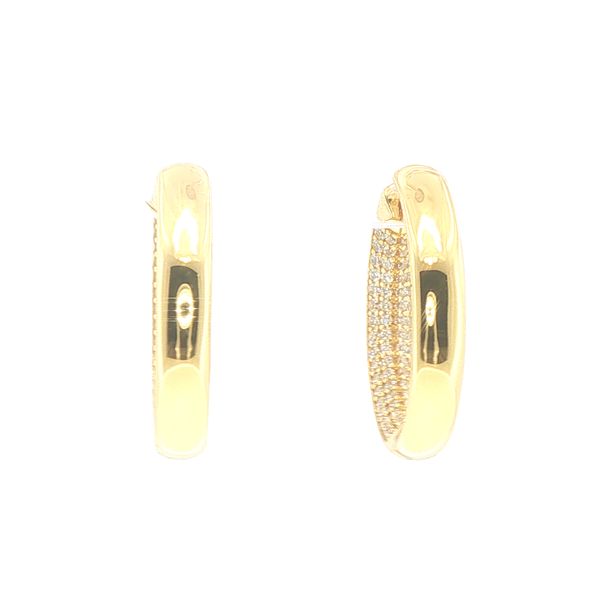 Melzo Grande Gold-Plated CZ Earrings Bryan Jewelry Prattville, AL